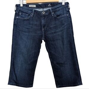 AG ADRIANO GOLDSCHMIED the Malibu‎ Bermuda Short Size 28 Blue Dark Wash